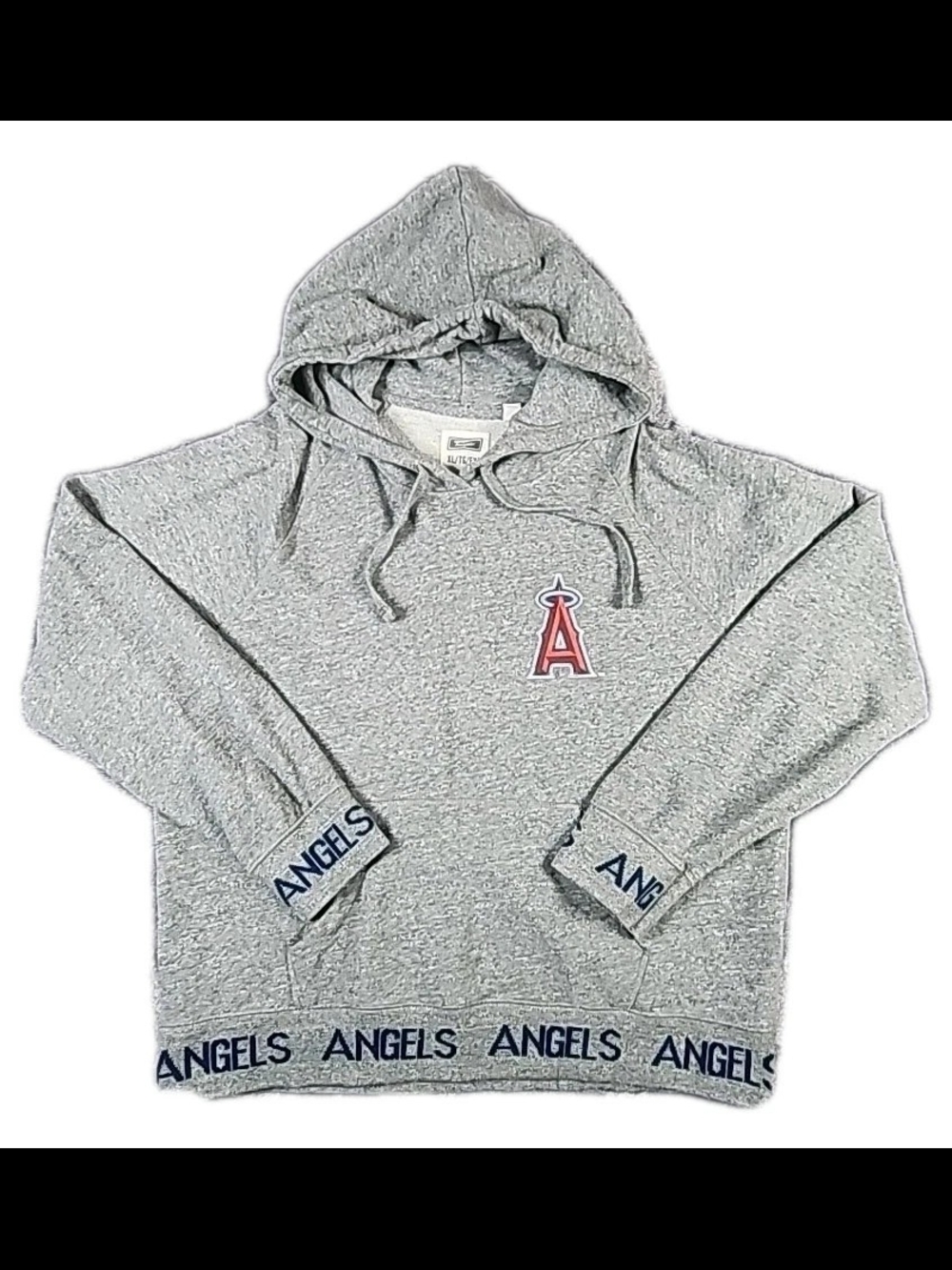 LOS ANGELES Anaheim ANGELS Baseball TailGate Hoodie XL Sweatshirt Gray MLB